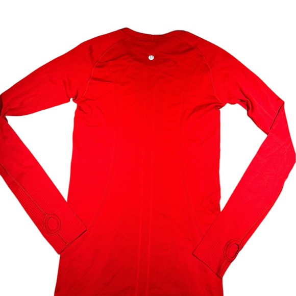 Lululemon Swiftly Tech Long Sleeve 2.0 - Women's Red Long Sleeve Top size 6 - Picture 8 of 16